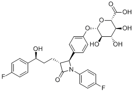结构式 CAS# 190448-57-8, 依折麦布-葡糖苷酸