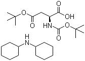 4-tert-Butyl N-[(tert-butoxy)carbonyl]-L-aspartate dicyclohexylamine salt molecular structure (CAS 1913-12-8)