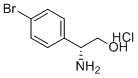 structure of CAS# 1916569-82-8, (R)-2-Amino-2-(4-bromophenyl)ethanol hydrochloride;(2R)-2-amino-2-(4-bromophenyl)ethanol;hydrochloride