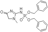 structure of CAS# 19208-69-6, Dibanzyloxy phosphatecreatinine;Creatininephosphoric acid dibenzyl ester; Dibenzyl (1-methyl-4-oxoimidazolidin-2-ylidene)phosphoramidate