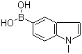 structure of CAS# 192182-55-1, 1-Methylindole-5-boronic acid;1-Methyl-1H-indole-5-boronic acid; N-Methylindole-5-boronic acid