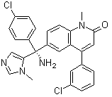 structure of CAS# 192185-72-1, Tipifarnib;Zarnestra; (R)-6-(Amino(4-chlorophenyl)(1-methyl-1H-imidazol-5-yl)methyl)-4-(3-chlorophenyl)-1-methyl-2(1H)-quinolinone