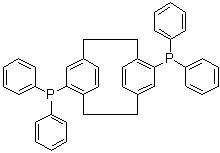 structure of CAS# 192463-40-4, (S)-Phanephos;(Sp)-(+)-4,12-Bis(diphenylphosphino)[2.2]paracyclophane; (Sp)-Phanephos