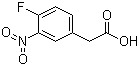 结构式 CAS# 192508-36-4, 3-硝基-4-氟苯乙酸