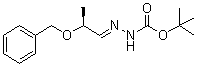 (S)-[2-(Phenylmethoxy)propylidene]hydrazinecarboxylic acid 1,1-dimethylethyl ester molecular structure (CAS 192802-28-1)