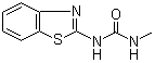 structure of CAS# 1929-88-0, Benzthiazuron;1-(1,3-Benzothiazol-2-yl)-3-methyl urea; 1-(2-Benzothiazolyl)-3-methylurea; 1-Methyl-3-(2-benzothiazolyl)urea; Bayer 60618; N-2-Benzothiazolyl-N'-methylurea; Gatnon