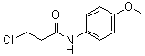 结构式 CAS# 19313-87-2, 3-氯-N-(4-甲氧基苯基)丙酰胺