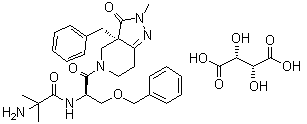 结构式 CAS# 193273-69-7, 酒石酸卡莫瑞林