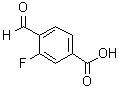 结构式 CAS# 193290-80-1, 3-氟-4-甲酰基苯甲酸