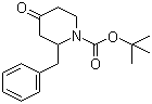 结构式 CAS# 193480-28-3, 1-叔丁氧羰基-2-苄基-4-哌啶酮