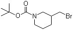 tert-Butyl 3-(bromomethyl)piperidine-1-carboxylate molecular structure (CAS 193629-39-9)