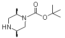 structure of CAS# 194032-43-4, (2R,5R)-2,5-Dimethyl-1-piperazinecarboxylic acid 1,1-dimethylethyl ester
