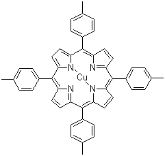 5,10,15,20-Tetra(4-methylphenyl)-21H,23H-porphine copper molecular structure (CAS 19414-66-5)