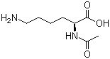 结构式 CAS# 1946-82-3, N-乙酰-L-赖氨酸