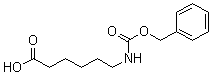 结构式 CAS# 1947-00-8, 6-(苄氧羰基氨基)己酸