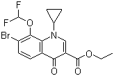 Ethyl 7-bromo-1-cyclopropyl-8-(difluoromethoxy)-4-oxo-1,4-dihydroquinoline-3-carboxylate molecular structure (CAS 194805-07-7)