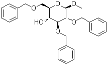 Methyl 2,3,6-tri-O-benzyl-beta-D-glucopyranoside molecular structure (CAS 19488-49-4)