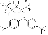 结构式 CAS# 194999-85-4, 二(4-叔丁基苯基)碘鎓全氟代丁烷磺酸盐