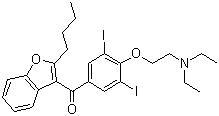Amiodarone molecular structure (CAS 1951-25-3)
