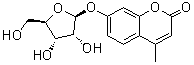 structure of CAS# 195385-93-4, 4-Methyl-7-(beta-D-ribofuranosyloxy)-2H-1-benzopyran-2-one