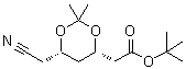 结构式 CAS# 196085-85-5, (4S,6S)-6-(氰基甲基)-2,2-二甲基-1,3-二恶烷-4-乙酸叔丁酯