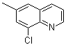 结构式 CAS# 19655-46-0, 8-氯-6-甲基喹啉