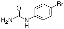structure of CAS# 1967-25-5, 4-Bromophenylurea;(p-Bromophenyl)urea; 1-(p-Bromophenyl)urea; N-(4-Bromophenyl)urea
