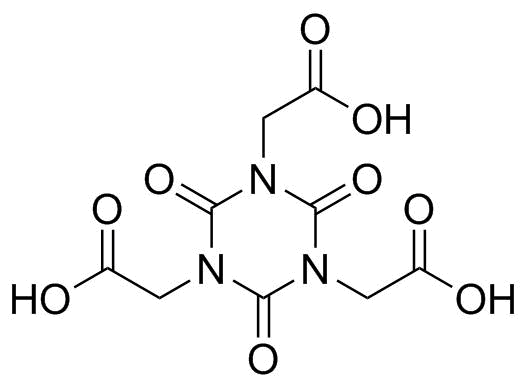 2,4,6-三氧代-1,3,5-三嗪-1,3,5(2H,4H,6H)-三乙酸分子结构 (CAS 1968-52-1)