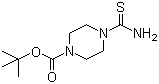 4-(tert-Butoxycarbonyl)piperazine-1-thiocarboxamide molecular structure (CAS 196811-66-2)