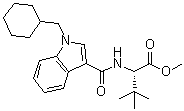 N-[[1-(Cyclohexylmethyl)-1H-indol-3-yl]carbonyl]-3-methyl-L-valine methyl ester molecular structure (CAS 1971007-95-0)