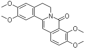 5,6-Dihydro-2,3,9,10-tetramethoxy-8H-dibenzo[a,g]quinolizin-8-one molecular structure (CAS 19716-59-7)