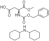 结构式 CAS# 19720-12-8, N-苄氧羰基-L-天冬氨酸 1-甲酯二环己胺盐