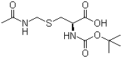 S-(Acetamidomethyl)-N-(tert-butoxycarbonyl)-L-cysteine molecular structure (CAS 19746-37-3)