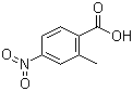 structure of CAS# 1975-51-5, 2-Methyl-4-nitrobenzoic acid;4-Nitro-o-toluic acid