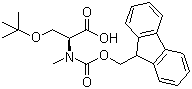 N-Fmoc-N-Methyl-O-tert-butyl-L-serine molecular structure (CAS 197632-77-2)