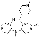 2-氯-11-(4-甲基-1-哌嗪基)-5H-二苯并[b,e][1,4]二氮杂卓分子结构 (CAS 1977-08-8)