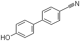 structure of CAS# 19812-93-2, 4'-Hydroxy-4-biphenylcarbonitrile