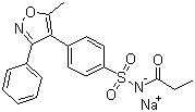 Parecoxib sodium molecular structure (CAS 198470-85-8)