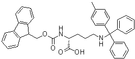 N2-[(9H-Fluoren-9-ylmethoxy)carbonyl]-N5-[(4-methylphenyl)diphenylmethyl]-D-ornithine molecular structure (CAS 198545-20-9)
