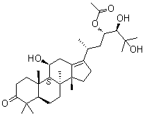 泽泻醇 A 23-乙酸酯分子结构 (CAS 19865-75-9)