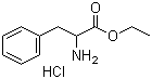 结构式 CAS# 19881-53-9, DL-苯丙氨酸乙酯盐酸盐