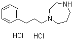 Hexahydro-1-(3-phenylpropyl)-1H-1,4-diazepine dihydrochloride molecular structure (CAS 198895-75-9)