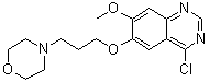 4-Chloro-7-methoxy-6-[3-(morpholin-4-yl)propoxy]quinazoline molecular structure (CAS 199327-59-8)
