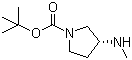 tert-Butyl (3R)-3-(methylamino)pyrrolidine-1-carboxylate molecular structure (CAS 199336-83-9)