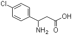结构式 CAS# 19947-39-8, 3-氨基-3-(4-氯苯基)丙酸