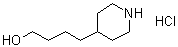 4-Piperidinebutanol hydrochloride molecular structure (CAS 199475-41-7)