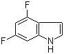 structure of CAS# 199526-97-1, 4,6-Difluoroindole;4,6-Difluoro-1H-indole