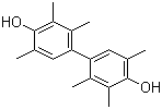 structure of CAS# 19956-76-4, 2,2',3,3',5,5'-Hexamethyl-4,4'-dihydroxybiphenyl;2,2',3,3',5,5'-Hexamethyl-[1,1'-biphenyl]-4,4'-diol