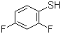 structure of CAS# 1996-44-7, 2,4-Difluorobenzenethiol;2,4-Difluorothiophenol; 2,4-Difluorobenzene-1-thiol
