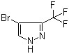 4-Bromo-3-(trifluoromethyl)-1H-pyrazole molecular structure (CAS 19968-17-3)